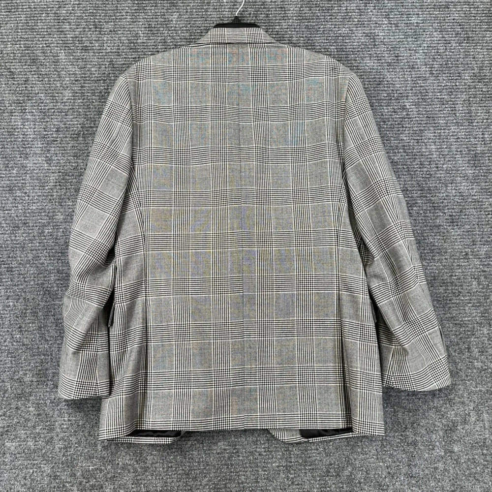 Hart Schaffner Marx Blazer 42 Glen Plaid Chicago Fit Soft Sport Coat Business